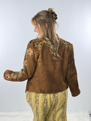 Scully Leather Beaded and Fringe Jacket