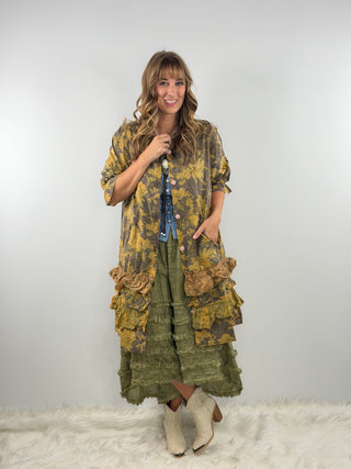 Jaded Gypsy Painted Petals Duster