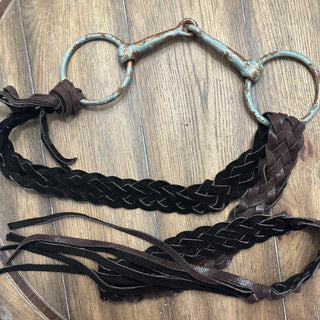 Rare Bird Snaffle Bit Braided Leather Belt