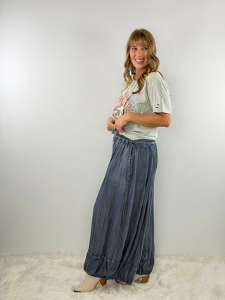 Bubble Dreams Pants - Chambray by Jaded Gypsy