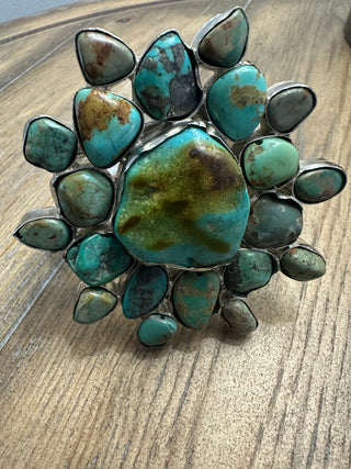 Rare Bird Turquoise Navajo Cuff Bracelet