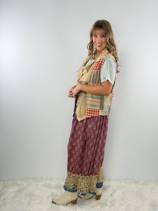 Jaded Gypsy Midnight Wander Patchwork Vest