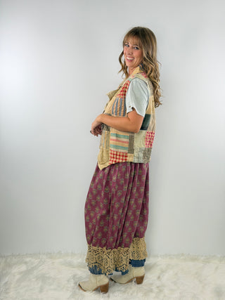 Jaded Gypsy Midnight Wander Patchwork Vest