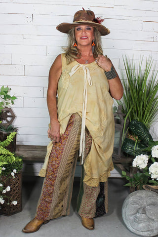 Wandering Spirit Dress, Floral Beige | Jaded Gypsy