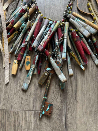 A Rare Bird Painter's Palette Layered Necklace