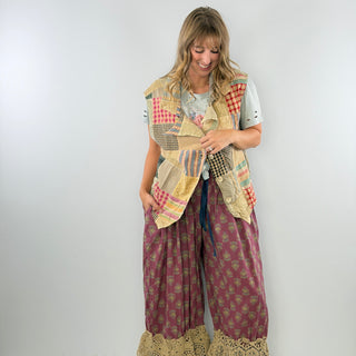 Jaded Gypsy Midnight Wander Patchwork Vest