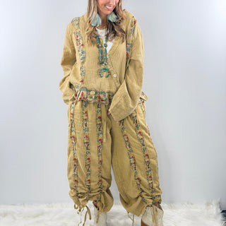 Jaded Gypsy HONEYCOMB Pants in Tan