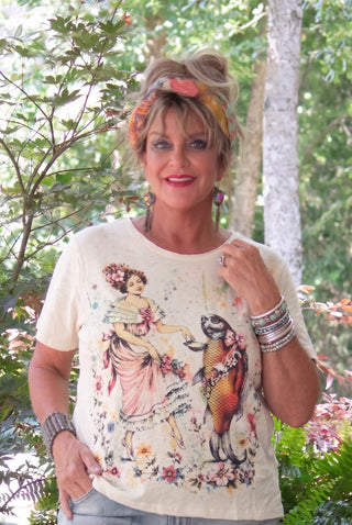 Jaded Gypsy Moon Dance Tee - Whimsical Waltz