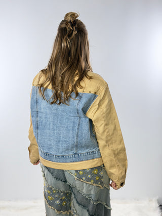 Scully Two Tone Jean Jacket | Western Denim with Stud Accents