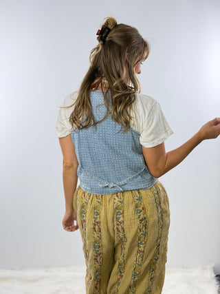 Scully Denim Vest, Blue HC1009