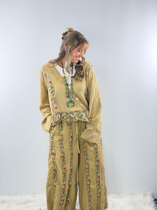 Jaded Gypsy Honeycomb Top in Tan