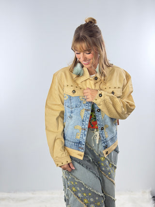 Scully Two Tone Jean Jacket | Western Denim with Stud Accents