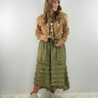 Jaded Gypsy Serene Sands Pants in Olive