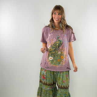 Jaded Gypsy Soft Journey Tee - Royal Feathers