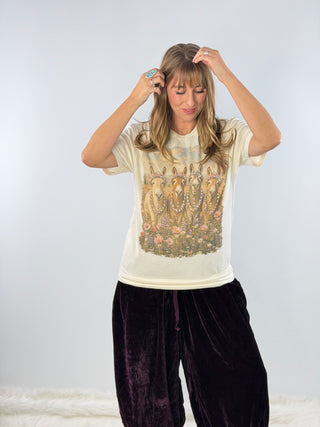 Four Donkeys Jeweled Graphic Tee