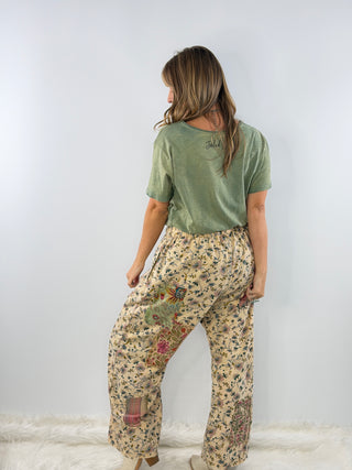 Jaded Gypsy Market Treasure Pants | Floral Cotton Patchwork