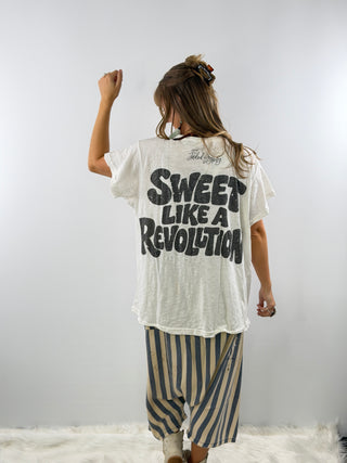 Jaded Gypsy Weathered and Worn Tee - Berry Sweet