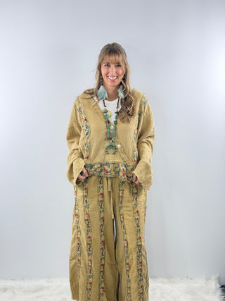Jaded Gypsy HONEYCOMB Pants in Tan