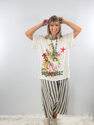 Jaded Gypsy Weathered and Worn Tee - Superstar