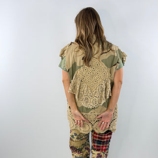 Jaded Gypsy Worn Trails Vest - Camo