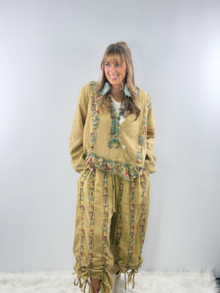 Jaded Gypsy HONEYCOMB Pants in Tan