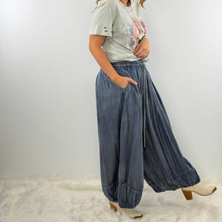 Bubble Dreams Pants - Chambray by Jaded Gypsy
