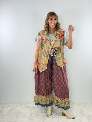 Jaded Gypsy Midnight Wander Patchwork Vest