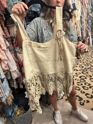 Jaded Gypsy Heirloom Heart Tank - Tea Stain