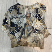 Designer Inspired City Girl Mesh Sweater