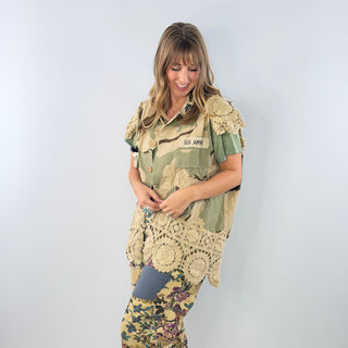 Jaded Gypsy Worn Trails Vest - Camo