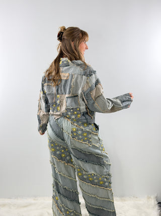 Jaded Gypsy Daisy Daydream Pants - Chambray