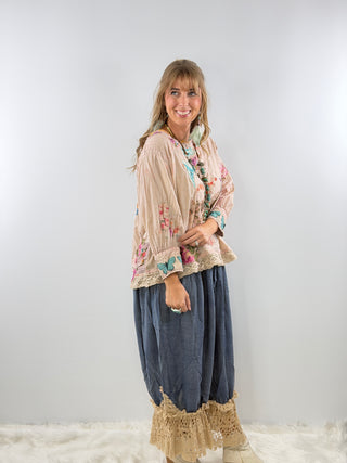 Jaded Gypsy Gilded Bloom Top - Flutter