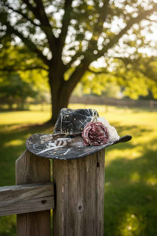 Painted Cowgirl Hat 3 by A Rare Bird