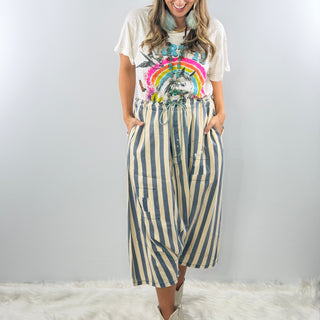 Jaded Gypsy Earthsong Harem Pants - Chambray Stripe