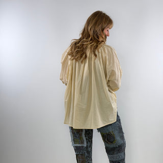Jaded Gypsy Wander Softly Top Oatmeal