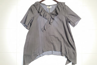 A Rare Bird Freckled Sunshine Top Gray