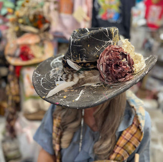 Painted Cowgirl Hat 3 by A Rare Bird