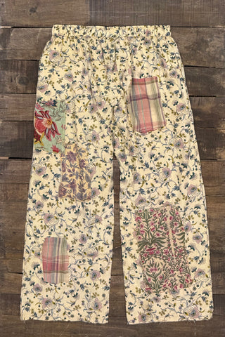 Jaded Gypsy Market Treasure Pants | Floral Cotton Patchwork