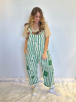 Jaded Gypsy Endless Travels Overalls - Vintage Emerald: ONE SIZE