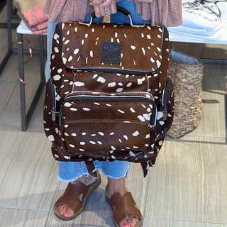 Authentic Hide on Back Pack by Charlie Leather