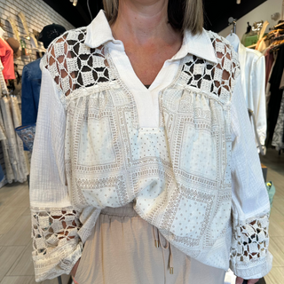 A Beautiful Day Button Up Blouse Top