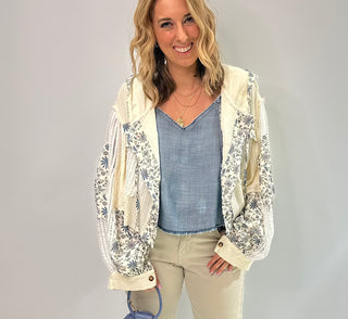 Wildflower Wanderer Jacket - White Lily Boutique