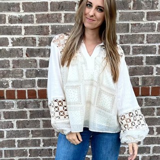 A Beautiful Day Button Up Blouse Top