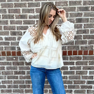 A Beautiful Day Blouse by Miss Me.