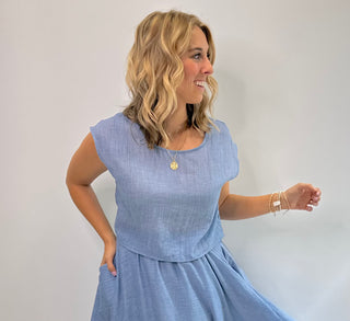 Coastal Serenity Top - White Lily Boutique