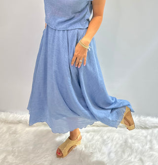 Coastal Serenity Skirt - White Lily Boutique