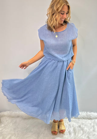 Coastal Serenity Skirt - White Lily Boutique
