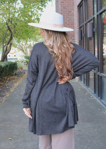 Your Favorite Cardigan in Charcoal
