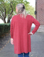 Your Favorite Ribbed Cardigan in Rust