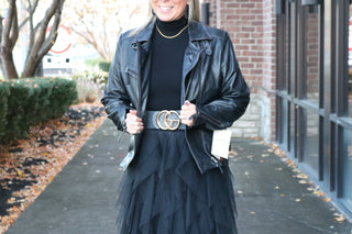 Avril Motorcycle Jacket - White Lily Boutique